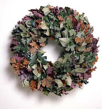 18" Oregon Leaves Autumn Wreath